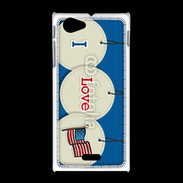 Coque Sony Xpéria J I love USA 5
