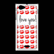 Coque Sony Xpéria J I love you 250