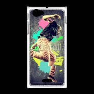 Coque Sony Xpéria J Danseur rétro style