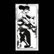 Coque Sony Xpéria J Dessin de Danseur en couple