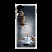 Coque Sony Xpéria J Danseuse avec tigre