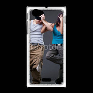 Coque Sony Xpéria J Couple street dance