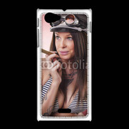 Coque Sony Xpéria J Pin up aviator