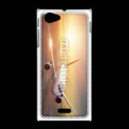 Coque Sony Xpéria J Avion de ligne au coucher de soleil