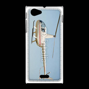 Coque Sony Xpéria J Hélicoptère R44 blanc