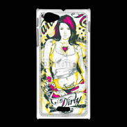 Coque Sony Xpéria J Tatouage Girl