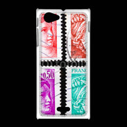 Coque Sony Xpéria J Timbres Français