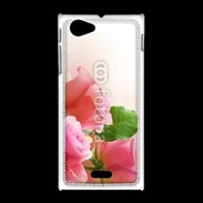 Coque Sony Xpéria J Belle rose 2