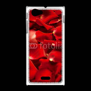 Coque Sony Xpéria J Fond pétales de roses