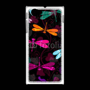Coque Sony Xpéria J Fond Libellules fashion