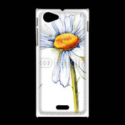 Coque Sony Xpéria J Fleurs en peinture 550
