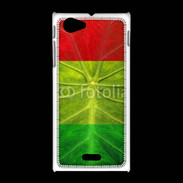 Coque Sony Xpéria J Feuille rasta