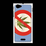 Coque Sony Xpéria J Interdiction de cannabis 3