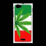 Coque Sony Xpéria J Drapeau italien cannabis