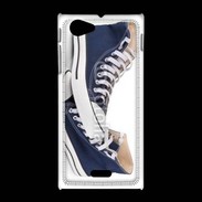 Coque Sony Xpéria J Paire de converse bleue