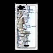 Coque Sony Xpéria J Vintage Paris en dessin 2