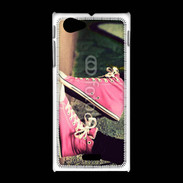 Coque Sony Xpéria J Converses roses vintage