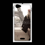 Coque Sony Xpéria J Vintage Tour Eiffel 30