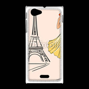 Coque Sony Xpéria J Paris Vintage 1000