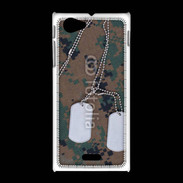 Coque Sony Xpéria J plaque d'identité soldat américain