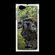 Coque Sony Xpéria J Militaire en forêt