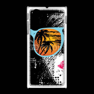 Coque Sony Xpéria J Femme à lunette