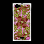 Coque Sony Xpéria J Ensemble floral Vert et rose