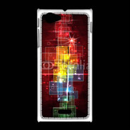 Coque Sony Xpéria J Fond abstrait coloré