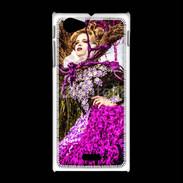 Coque Sony Xpéria J Femme florale