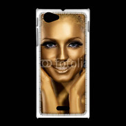 Coque Sony Xpéria J Femme couleur or