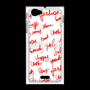 Coque Sony Xpéria J Fashion mots
