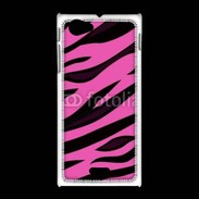 Coque Sony Xpéria J Fashion zèbre rose