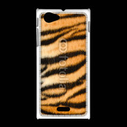 Coque Sony Xpéria J Peau de tigre