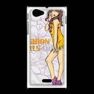 Coque Sony Xpéria J Fashion girl manga