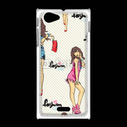 Coque Sony Xpéria J Fashion girl 5