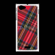 Coque Sony Xpéria J Mode tissus écossais rouge