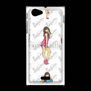 Coque Sony Xpéria J Illustration fashion girl 2