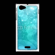 Coque Sony Xpéria J Fond bulles bleus