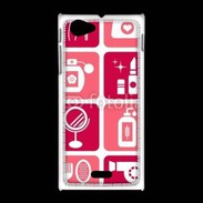 Coque Sony Xpéria J Fond cosmétique 4