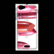 Coque Sony Xpéria J Rouges à lèvres