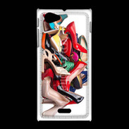 Coque Sony Xpéria J Pêle mêle chaussures