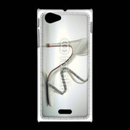 Coque Sony Xpéria J Sandale talon et strass