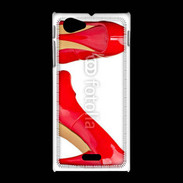 Coque Sony Xpéria J Escarpins rouges