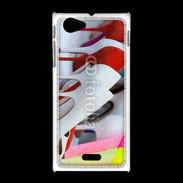 Coque Sony Xpéria J Pêle mêle chaussures 2
