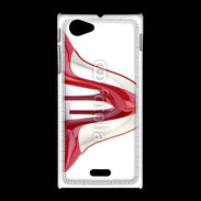 Coque Sony Xpéria J Escarpins rouges 3