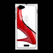 Coque Sony Xpéria J Escarpin rouge 2