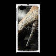 Coque Sony Xpéria J Escarpin à strass