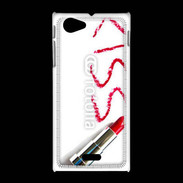 Coque Sony Xpéria J Kiss avec rouge à lèvres