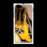 Coque Sony Xpéria J Belle voiture jaune et noire