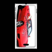 Coque Sony Xpéria J Voiture de sport cabriolet italienne de luxe